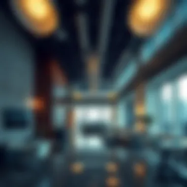 Interior layout of the ADCB Building emphasizing functional spaces