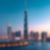 Stunning view of Addax Tower against the Abu Dhabi skyline