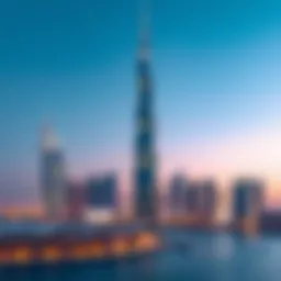 Stunning view of Addax Tower against the Abu Dhabi skyline