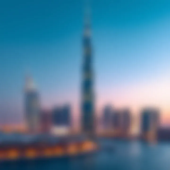 Addax Tower Against Abu Dhabi Skyline Stunning view of Addax Tower against the Abu Dhabi skyline