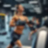 Dynamic workout session at a local gym