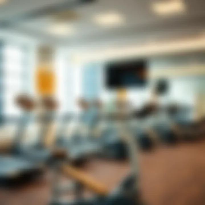 Modern gym equipment showcasing budget-friendly facilities