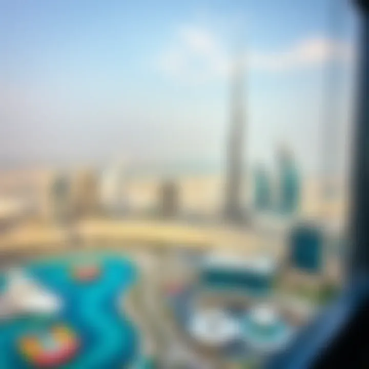 A Panoramic Perspective from Ajman One Tower Panoramic skyline view from Ajman One Tower