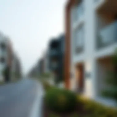 Modern Residences in Al Aweer Modern residential developments in Al Aweer with architectural details