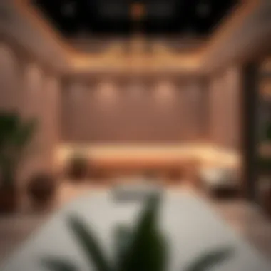 Interior view showcasing the wellness services offered