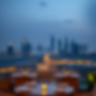 View of Dubai cityscape from Al Dhafra