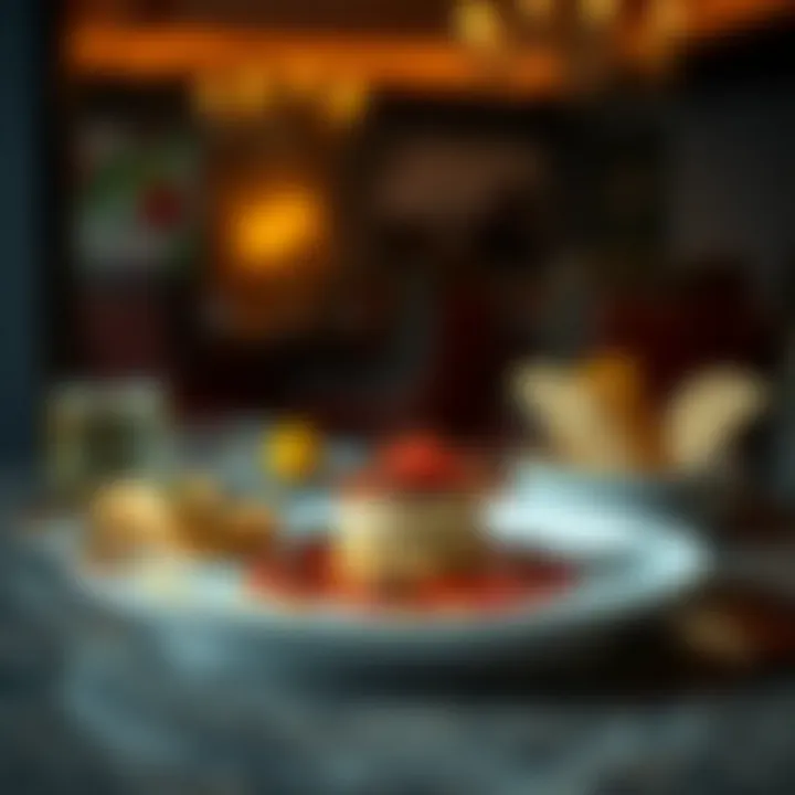 Gourmet dish presented elegantly at Al Dhafra