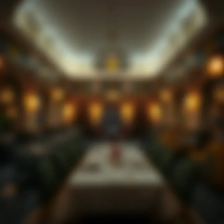 Cultural decor and ambiance of Al Dhafra restaurant