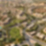 Aerial View of Al Hayer Aerial view of Al Hayer showcasing its greenery and residential areas