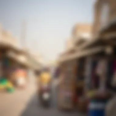 Local market in Al Hayer showcasing its culture and commerce