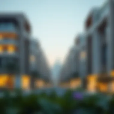 Modern residential buildings in Al Hayer reflecting architectural trends