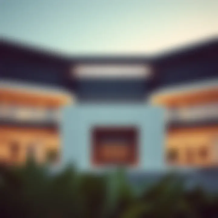 Exterior view of Al Khail Gate Community Centre showcasing its modern architecture