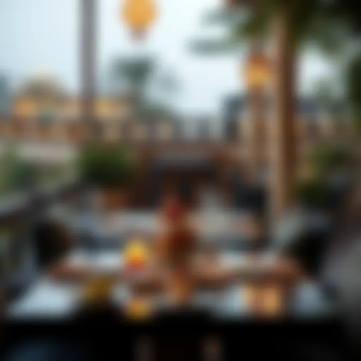 A cozy dining setup reflecting the restaurant's integration with local culture