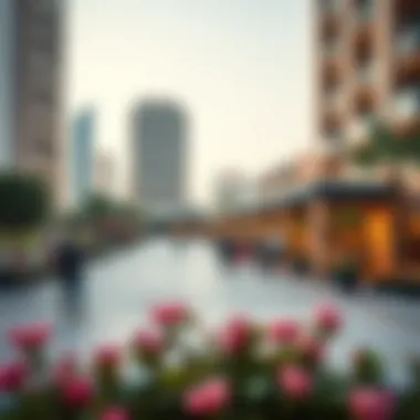 Vibrant community amenities surrounding Al Raha Tower