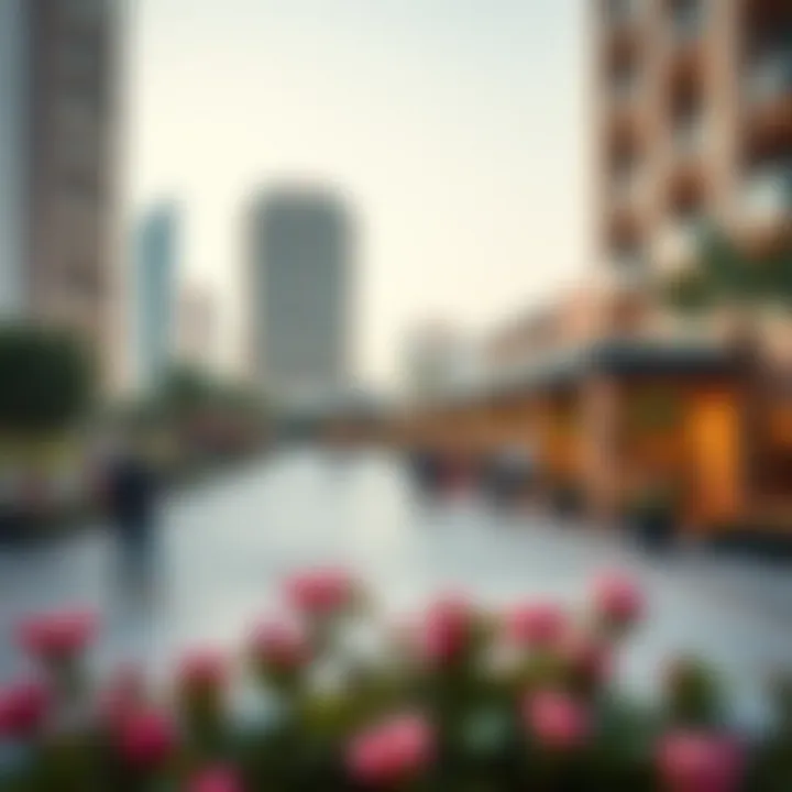 Vibrant community amenities surrounding Al Raha Tower