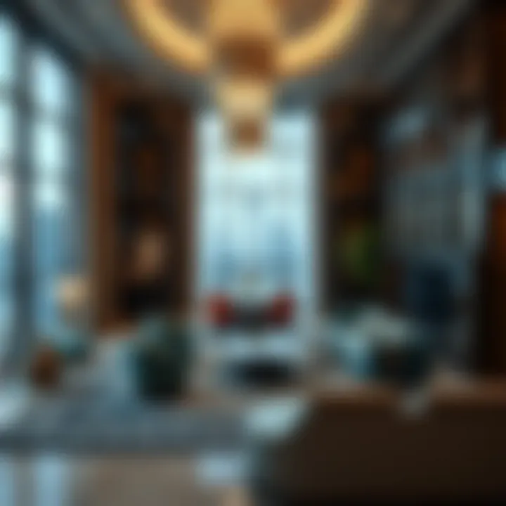 Luxurious interiors showcasing the elegance of Al Raha Tower