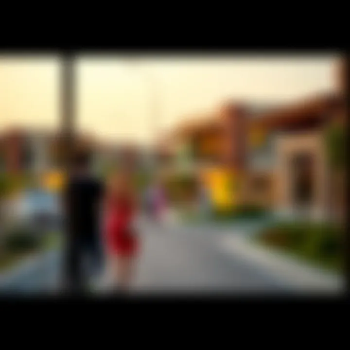 Vibrant community life at Al Reef Base reflecting lifestyle benefits