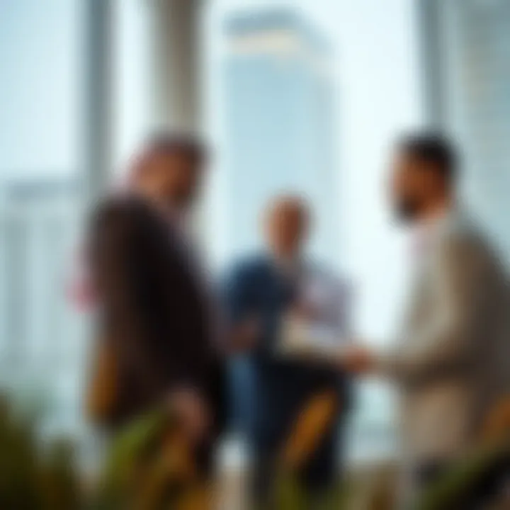 Market Analysis: Investors in Abu Dhabi's Real Estate Investors analyzing real estate market trends