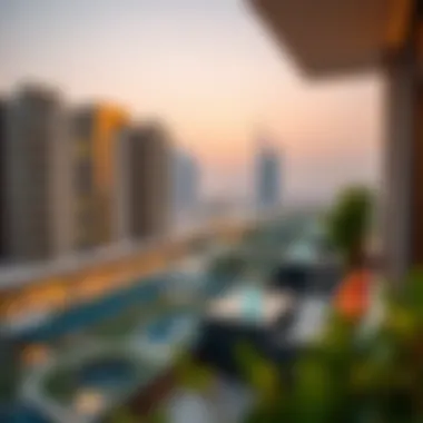 Stunning view from Al Seef Hotel Apartment balcony