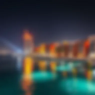 Scenic view of Al Seef waterfront