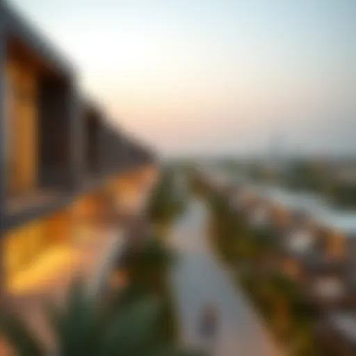 Panoramic view of Al Shaab community showcasing modern architecture