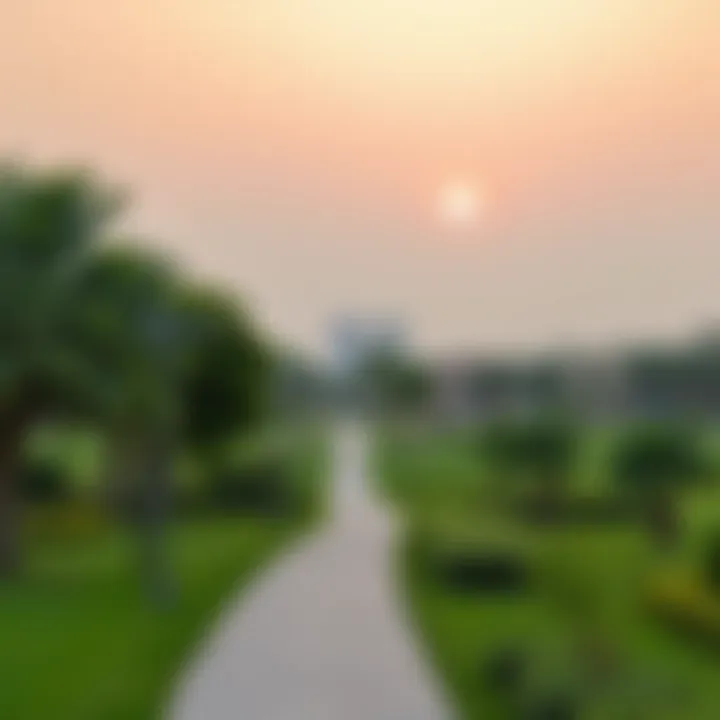 Lush green parks and recreational areas in Al Waha