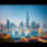 A stunning skyline view of Dubai showcasing Aldar Properties' flagship buildings