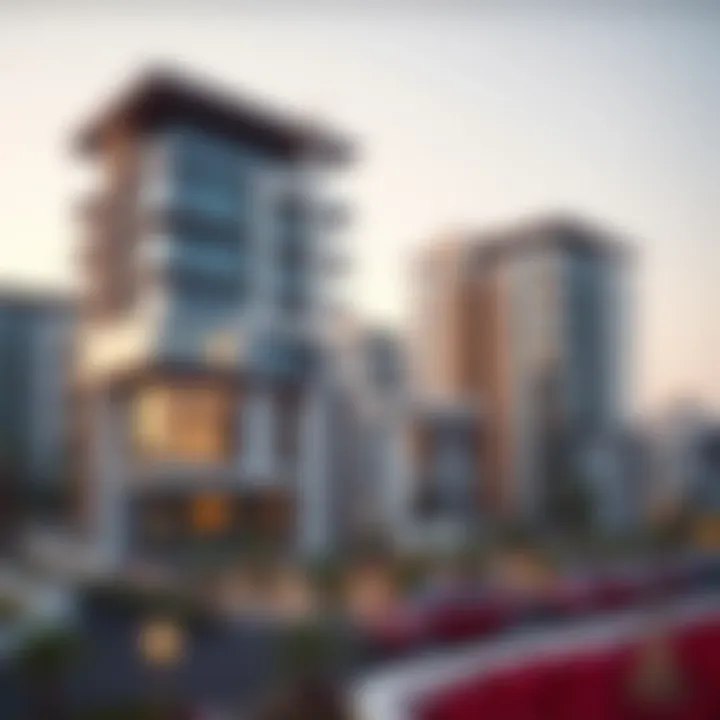 A close-up of one of Aldar's innovative residential developments