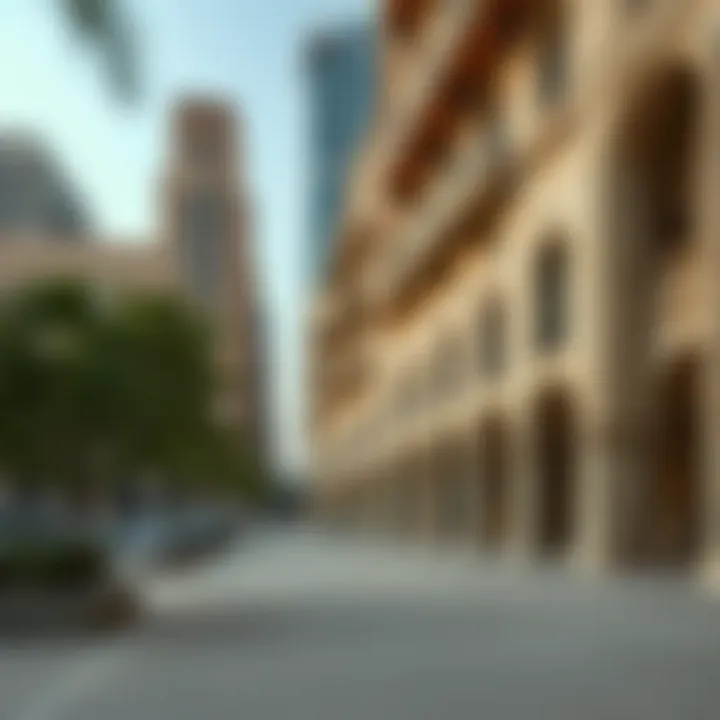 Architectural Marvels of Alserkal Avenue Architectural detail of Alserkal Avenue buildings