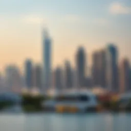 Skyline of Dubai showcasing modern real estate developments