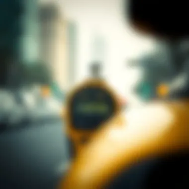 Taxi fare meter in Dubai