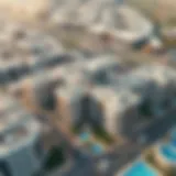 Aerial view of Arada Masaar showcasing its modern architecture