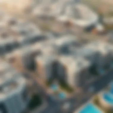 Aerial view of Arada Masaar showcasing its modern architecture