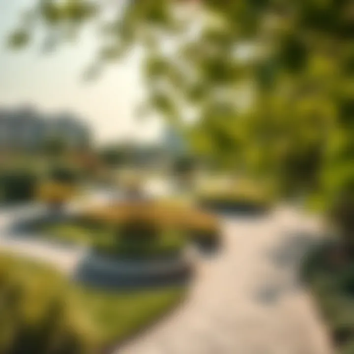 Landscape of Arada Masaar highlighting green spaces and sustainability