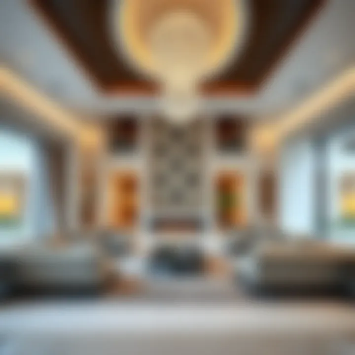 Spacious interior layout of a luxurious villa in Atwaar