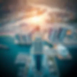 Aerial view of Avant Tower showcasing its modern architectural design