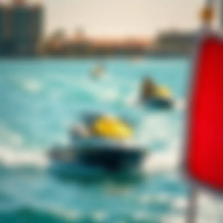 Adrenaline Rush: Water Sports in Dubai A thrilling water sports experience with jet skis on the sparkling waters