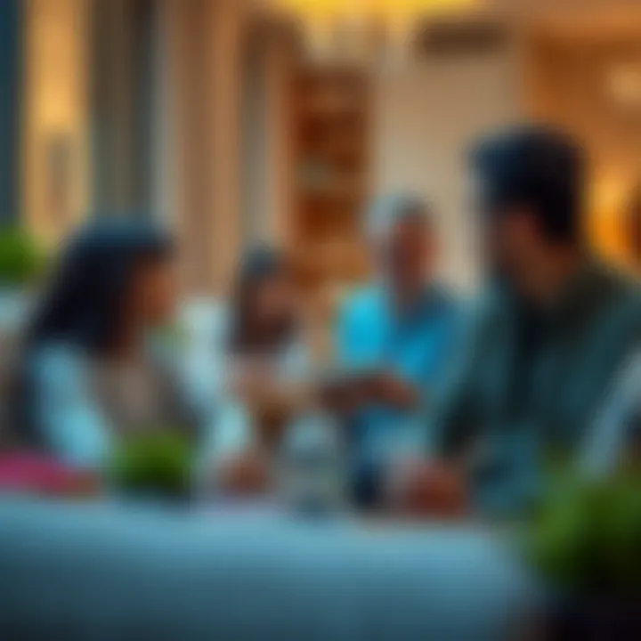 A family discussing school options in a cozy setting, reflecting on educational choices