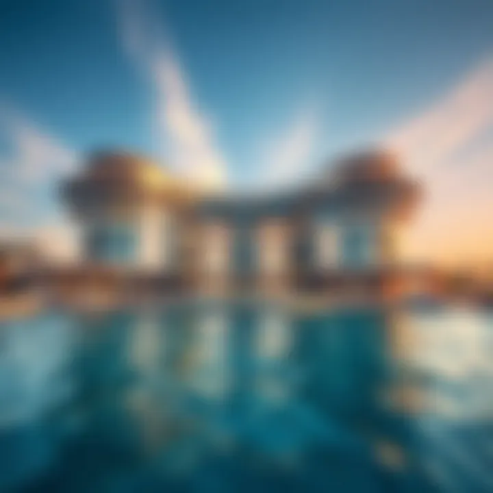 Architectural Marvel of Blue Water Residence Spectacular view of Blue Water Residence showcasing unique architecture