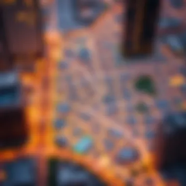 A map of Bur Dubai indicating key neighborhoods and rental hotspots.