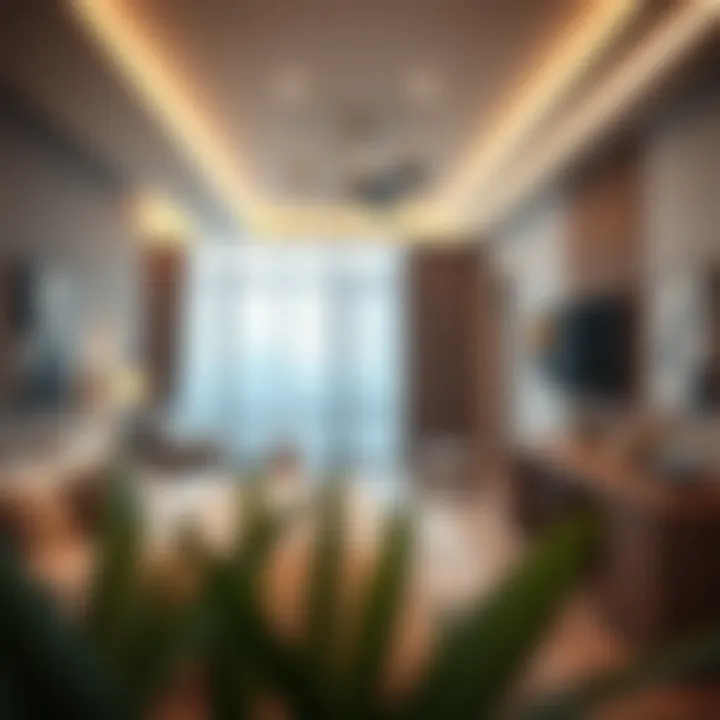 Aesthetic Studio Room Design in Bur Dubai Charming studio room interior in Bur Dubai