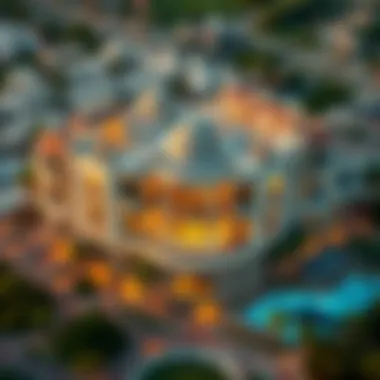 Aerial view of برج الشيخة مريم بنت غانم showcasing its architectural design