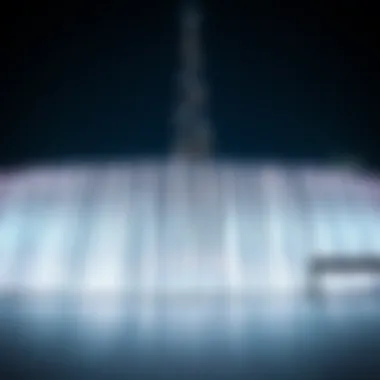 Majestic view of the Burj Khalifa Fountain Show at night