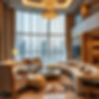 Luxurious interior of a Burj Khalifa apartment