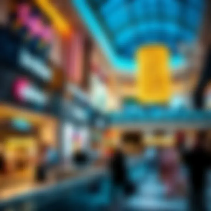 Shopping Experience at Business Bay Mall Vibrant shopping scene at Business Bay Mall with an array of retail stores