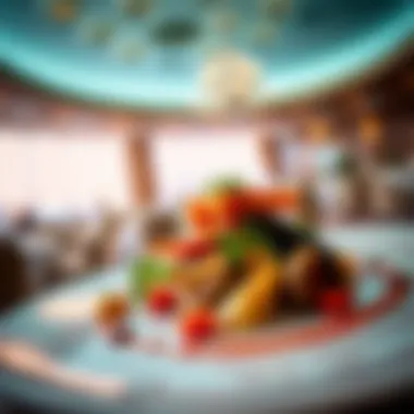 A beautifully plated dish from Cavalli Club's exquisite menu