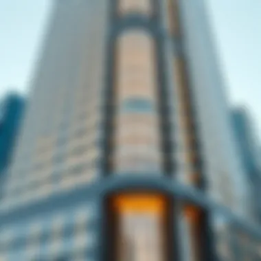 Architectural Details of Cayan Tower Close-up of Cayan Tower's architectural details highlighting its innovative structure