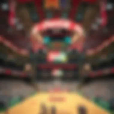 Coca-Cola Arena Interior Sports Event Interior of Coca-Cola Arena during a major sports event