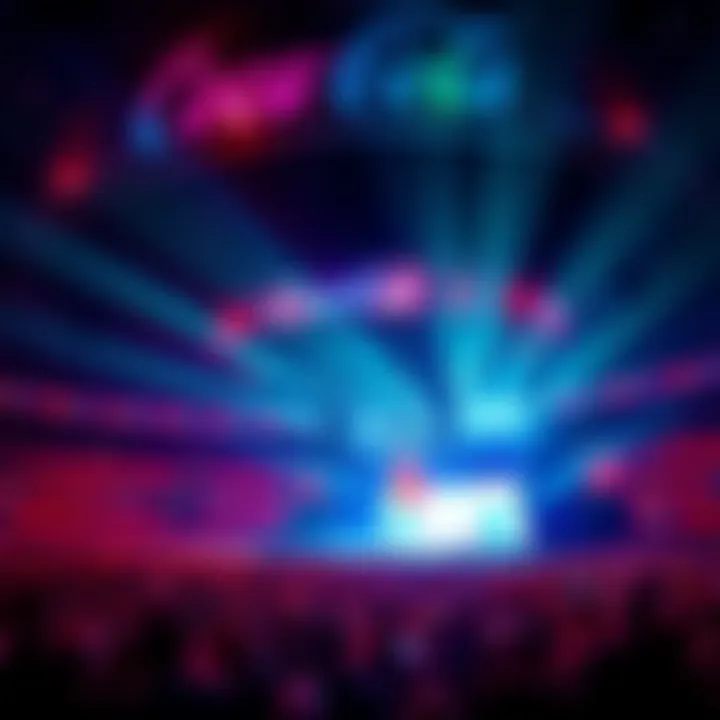 Coca-Cola Arena Live Concert Coca-Cola Arena hosting a live concert with vibrant lighting
