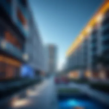 Stunning modern architecture of Collective 2 in Dubai Hills